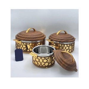 Pot chaud de bonne qualité de forme ronde avec couvercle en laiton martelé Casserole isolée marmite à prix compétitif - Product Image 4