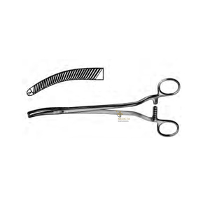 Wertheim-Forceps de histerección, instrumentos quirúrgicos generales dentados cruzados de 23cm - Product Image 2