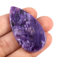 Vente en gros de cabochons en charoïte violette naturelle Anamemporium, 2g-20g, formes variées, polis pour la fabrication de bijoux