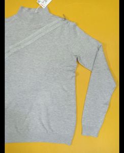 Overrun ropa etiquetas de marca mujeres señoras pulóver prendas de punto manga larga Casual Oficina señora suéteres invierno cremallera - Product Image 3