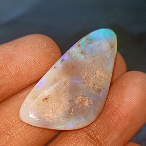 Opale australienne naturelle de qualité supérieure, pierre précieuse en cabochon, forme fantaisie, fabrication de bijoux, qualité naturelle incroyable - Product Image 3