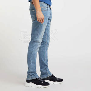 2025 <b>Men's</b> Light Color Motorbike <b>Jeans</b> Medium Plain Dyed Comfortable Fit - Product Image 2