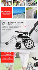 Silla de ruedas eléctrica reclinable, plegable, ligera, Canadá, compra en línea, BZ-6403 - Product Image 6