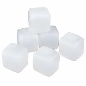 High Quality Plastic Ice Cube Bags White & Blue Colour Multi Purpose Reusable Ice Cube Bags