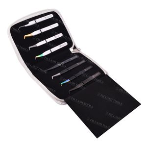 Funda elástica con cremallera blanca para 8 pinzas, un lugar seguro para guardar tus delicadas y útiles pinzas - Product Image 2