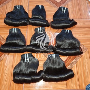ผมเวียดนามแบบม้วน เงางาม นุ่มลื่น แบบเครื่องจักร สีธรรมชาติ ขายส่ง - Product Image 5