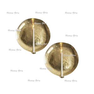 Handmade Gold Color Iron <b>Candle</b> Holder Premium Quality Customized Size Wall <b>Hanging</b> <b>Candle</b> Holder In India - Product Image 2