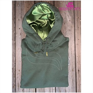 Sudadera con capucha de algodón y satén para hombre y mujer, ropa para Parte Superior Femenina, de Color Chocolate, de alta gama, lisa, bordada, venta al por mayor - Product Image 4