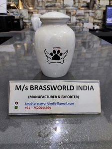 Urna de cremación con una sola pata de mascota en la cara del perro para mascotas grandes y pequeñas Suministros funerarios de alta calidad - Product Image 3