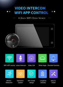 Tuya 4.3Inch <span class=keywords><strong>Digital</strong></span> 1080P Lổ Nhìn Trộm Camera Door <span class=keywords><strong>Viewer</strong></span> Với Chuông Cửa Phát Hiện Chuyển Động Từ Xa <span class=keywords><strong>Video</strong></span> <span class=keywords><strong>Intercom</strong></span> WIFI Door <span class=keywords><strong>Viewer</strong></span> - Product Image 4
