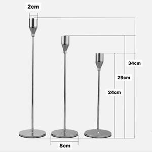 Bougeoir doré en cuivre plaqué pour la décoration de la chambre et la maison, bougeoir, pour un dîner lampe - Product Image 6