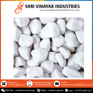2024 vente pierre de galets blanche neige naturelle disponible au prix du fournisseur indien - Product Image 5