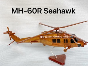 Hélicoptère noir en bois, modèle multi-type, artisanat - Product Image 2