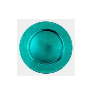 Assiette de présentation faite à la main Vaisselle de table Table à manger Assiette de présentation Bordure pointillée Assiette de restauration bleu ardoise - Product Image 6