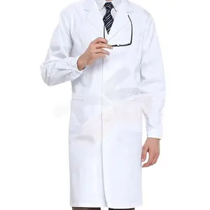 2023 nouveau design personnalisé respirant hôpital porter manteau de médecin blanc doux en gros blouses de laboratoire