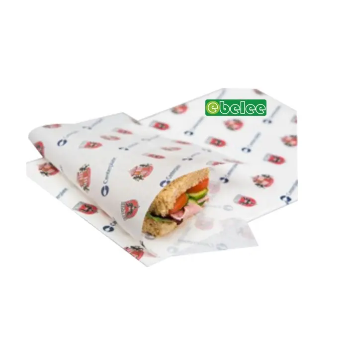Butter Wrapping Paper Greaseproof Paper For Burger Wrap
