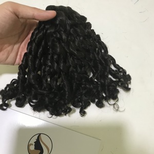 Bán Buôn Trinh Nữ Pixie Curls Đôi Rút Ra, Pixie Curls Tóc Con Người Weave, Lớp 12a Pixel Xoăn Tóc Campuchia Tóc Nhà Cung Cấp - Product Image 3
