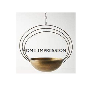 Modern Craft Iron Wrought Luxury Hanging Metal Planter <b>Wall</b> <b>Decorative</b> Hanging Planter - Product Image 5