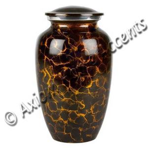 Mejor venta en línea de aluminio de cremación urna adulto azul fuego Metal Funeral la cremación urna de cenizas por axioma acentos para el hogar - Product Image 3