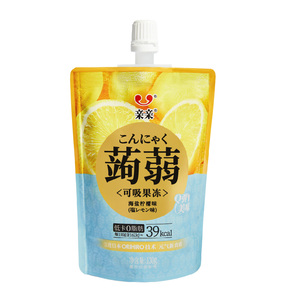 130g de gelée de <span class=keywords><strong>konjac</strong></span> en gros OEM Fabricant Orihiro Technique Conservateur Gelée aromatisée au citron sans conservateur - Product Image 2