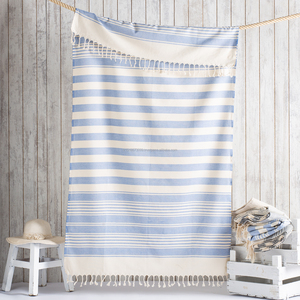Toalla turca Anatolia Hammam, toallas Peshtemal Fouta 100% algodón Naturel 100x180cm 40x70 pulgadas colección clásica - Product Image 4
