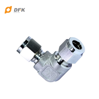 Raccords de tuyauterie en acier inoxydable DFK 316, coude union, zingué, pour applications hydrauliques, certifié ISO9001, usiné CNC, OEM/ODM