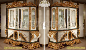 Juego de Comedor de Estilo Turco con Tallado Pesado, Seis Plazas, Mesa de Comedor Barroca de Lujo con Acabado Dorado, Elegante Comedor - Product Image 4