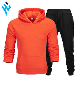 2025ใหม่ชุดกีฬามีฮู้ดแบบรูดซิปขึ้นของผู้ชายชุดวอร์ม2ชิ้นทรงสลิมฟิต - Product Image 2