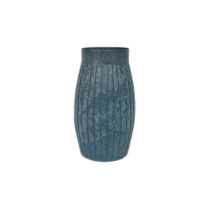 Modern Iron Metal Flower <b>Vase</b> with Painted Finish Sky Blue Color for Tabletop Home Decor - Product Image 1