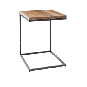 Custom Size Rectangle Tea Coffee <b>Table</b> Set High Quality Modern Design <b>Top</b> <b>Solid</b> <b>Wood</b> Home Use Living Room Bedroom Includes Metal - Product Image 1