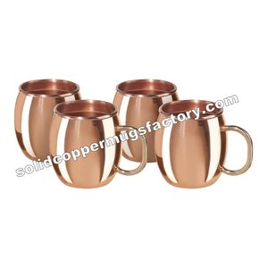 Tasse en cuivre avec poignée en laiton 16 oz chopes à bière pour moscou mulecopper chops à bière en laiton et cuivre antiques - Product Image 5