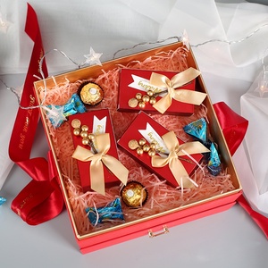 Wholesale Customized Luxury Candy Box Weeding Gift Chocolate Box With Ribbon