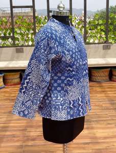 Veste Kantha en coton faite à la main en gros, manteau traditionnel fait à la main, kimono Kantha vintage, veste réversible d'hiver, taille plus - Product Image 2