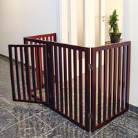 Barrière pliable en bois écologique de haute qualité du Vietnam pour chiens, idéale pour l'intérieur et l'extérieur, pour Noël, le salon et la maison