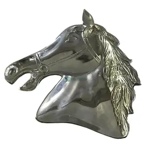 Horse Shaped Designer Serving Platters - Metal - Aluminum - Silver - Manufacturer - Horse Sculpture-Bulk - Decorative Dish Plate