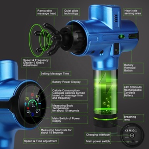 Outils de massage corporel vibrant 3600 tr/min chiropraticien personnalisé professionnel bras réglable pistolet de massage sans fil - Product Image 5