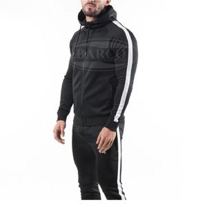 Chándal sólido con capucha para hombre con logotipo personalizado OEM ropa deportiva ajuste regular gimnasio cómodo tallas grandes alta calidad fábrica buen precio - Product Image 2