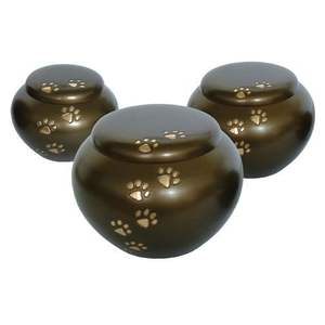 Urne de crémation en laiton bleu clair pour animaux de compagnie, pour les cendres humaines de Brassworld, fournitures funérailles indiennes - Product Image 6