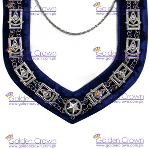 Masonic Regalia Past Master Chain Collar plateado | Proveedor de collar de cadena masónica - Product Image 5