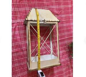 Lanterne cylindrique ronde de luxe en métal, parfaite pour Noël et l'affichage de bougies festives et les idées élégantes de décoration intérieure - Product Image 6