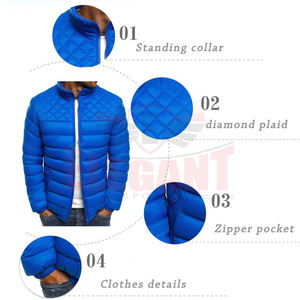 Doudoune pour hommes veste à bulles manteau matelassé rembourré à capuche doublé hiver nouveau dernier design manteau gonflé - Product Image 4