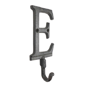 Gancho del alfabeto de diseño único, forma y tamaño personalizados, gancho colgante de ropa de hierro fundido a un precio atractivo - Product Image 1
