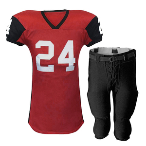Nouvel arrivage d'uniformes de football américain pour hommes Ensembles respirants Prix raisonnable Impression numérique Logo personnalisé Nom d'équipe personnalisé Adultes - Product Image 3