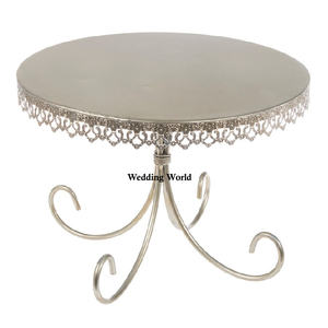 แท่นวางเค้กโลหะทรงสี่เหลี่ยมออกแบบงานปาร์ตี้ทำมือแท่นวางเค้กชุบทองขายดี - Product Image 6