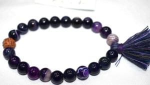 Bracelet fantaisie en agate semi-précieuse imitation antique de forme libre pour cadeau d'affaires - Product Image 2