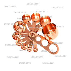 Best Quality Copper Round Shape <b>Measuring</b> Cup and <b>Spoons</b> in Different Sizes Eco-Friendly Hot Selling Product - Product Image 5