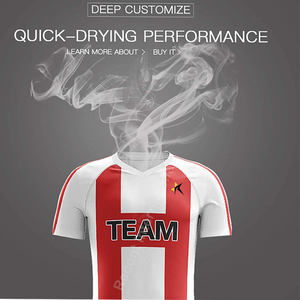 Uniforme de ropa de equipo de fútbol por sublimación de poliéster de alta calidad, servicio OEM personalizado de último estilo - Product Image 3