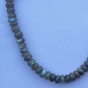 6mm 8mm 10mm naturel gris Labradorite pierre lisse Rondelle pierres précieuses perles brins collier tendance bijoux du fabricant - Product Image 5