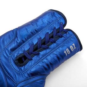 Professionnel Personnalisé Gants de Boxe en cuir 100% Bonne Qualité Pas Cher Personnalisé Formation 16 oz lacets Gants De Boxe - Product Image 3