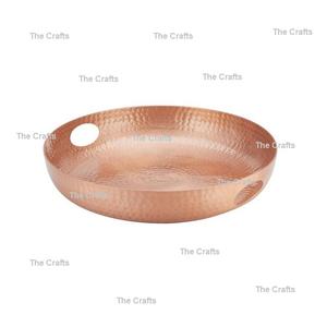 Plateau de service en cuivre au design attrayant avec plateau de collations de restaurant de qualité supérieure - Product Image 4